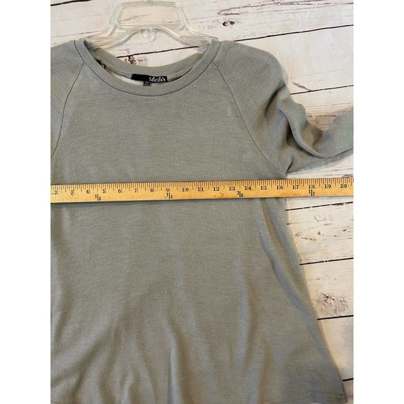 Lulus XS Womens Sweater Grey Boho Open Back with White Knit - Picture 7 of 10